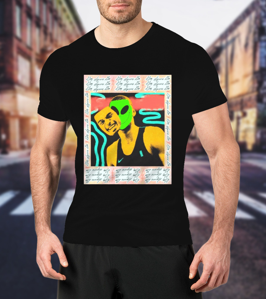 Go Spurs Go Alien Victor Wemby Mask San Antonio Spurs T-Shirt