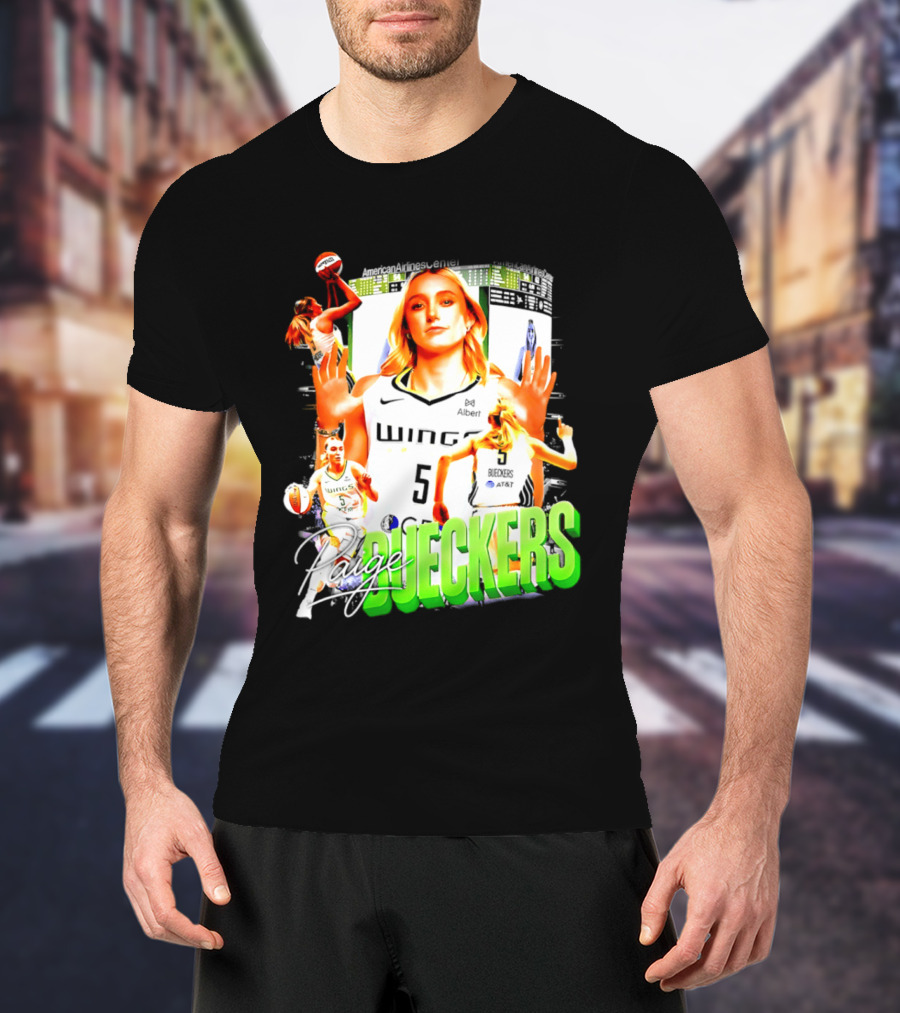 Paige Bueckers Dallas Wings Number 5 Basketball Star T-Shirt