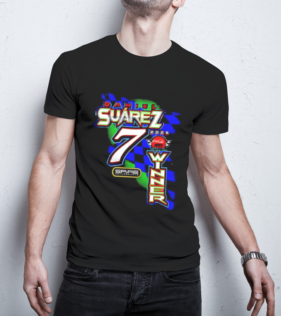 Daniel Suarez NASCAR Coca Cola Number 7 Winner 2026 T-Shirt