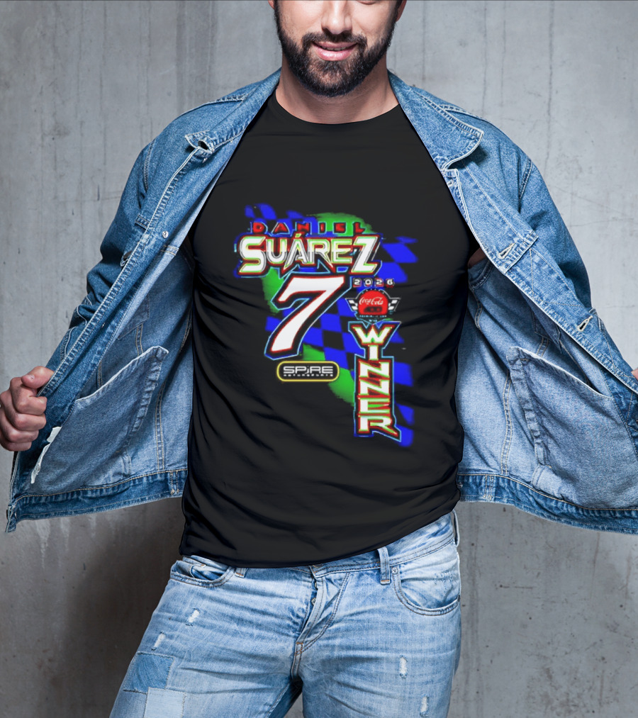 Daniel Suarez NASCAR Coca Cola Number 7 Winner 2026 T-Shirt
