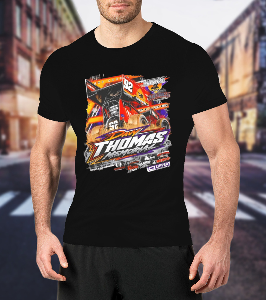 2nd Annual Davy Thomas Memorial 92 Sprint Car Placerville Speedway Challenge Tour 2020 T-Shirt