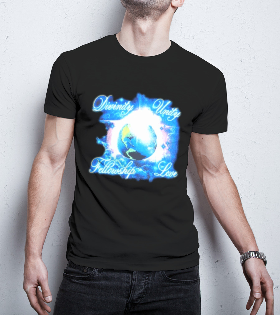 Divinity Unity Fellowship Love Earth Glow T-Shirt