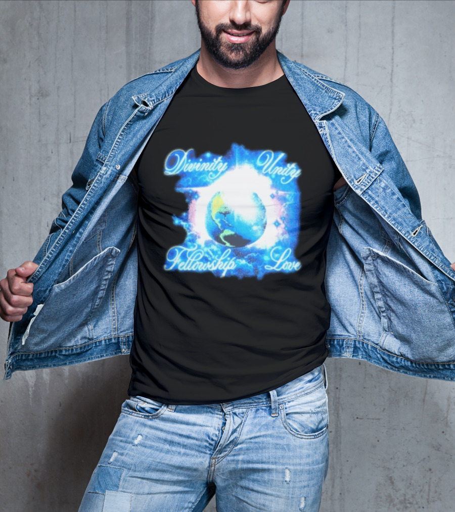 Divinity Unity Fellowship Love Earth Glow T-Shirt