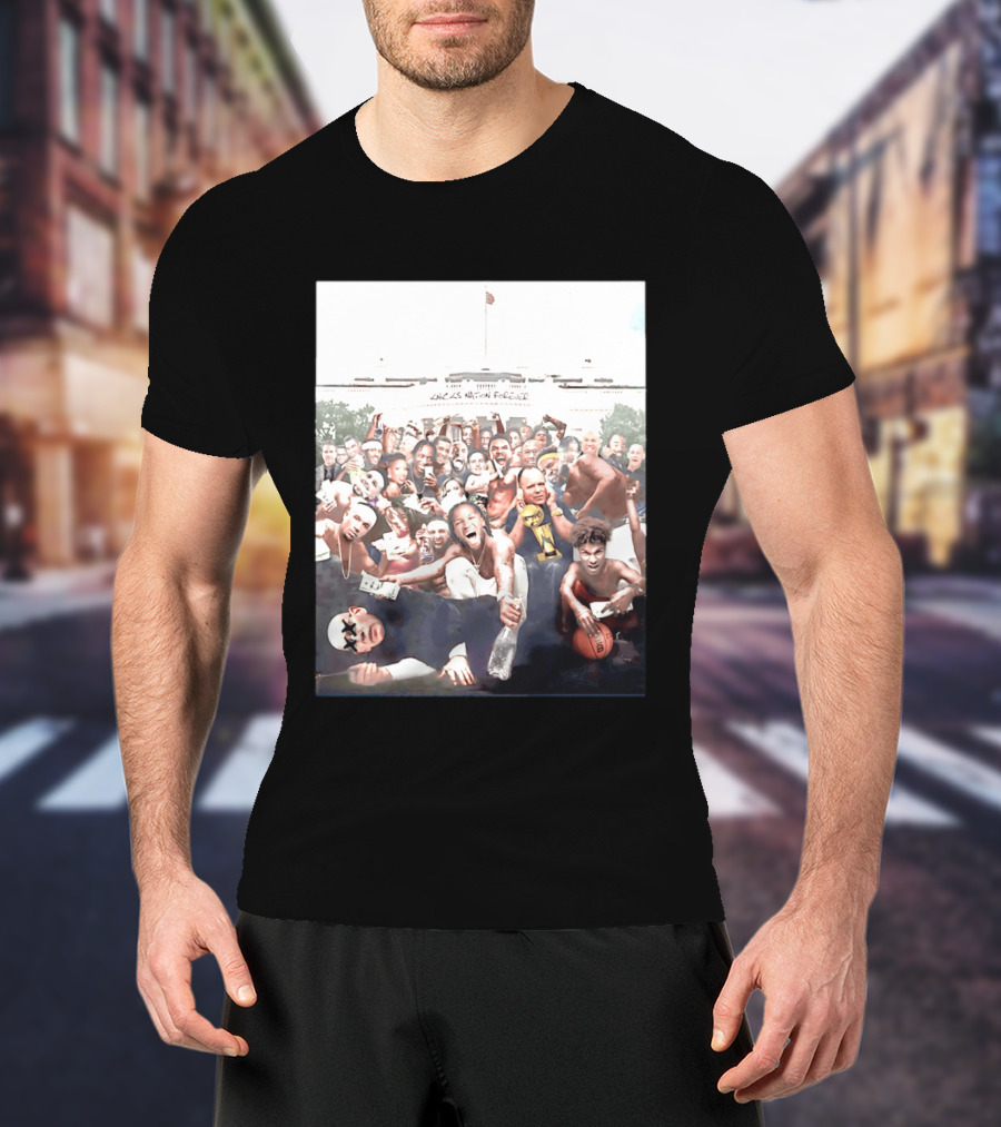 Knicks Nation Forever With Gathering Of Celebratory Fans And Players T-Shirt
