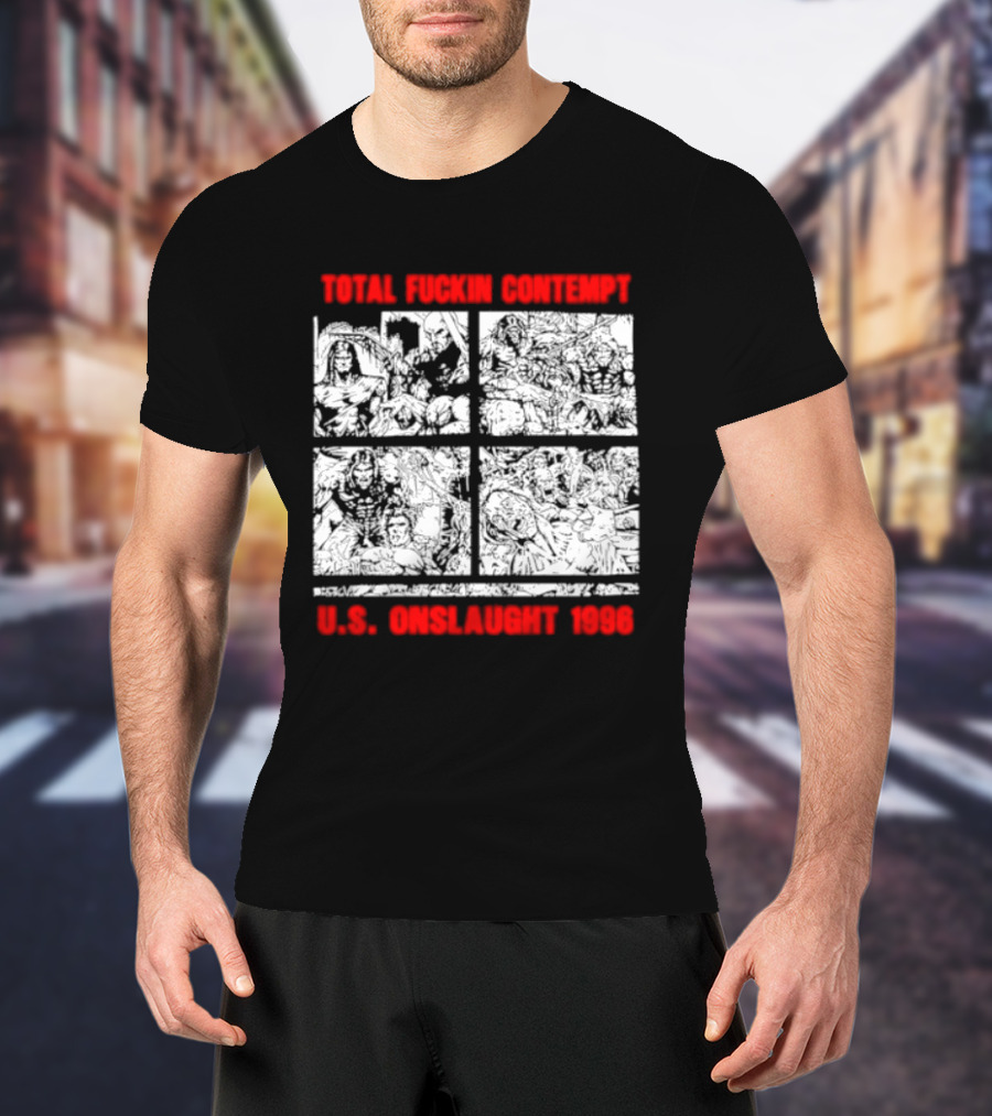 Internal Bleeding Total Fuckin Contempt US Onslaught 1996 T-Shirt