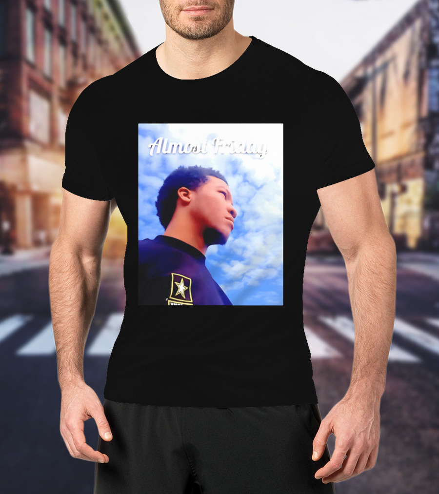 Almost Friday Jalen Brunson NWTS Basketball Sky T-Shirt