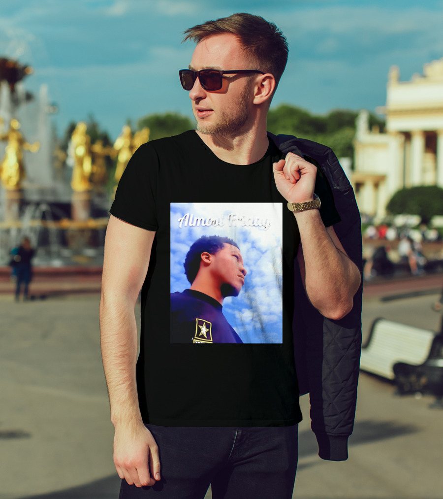 Almost Friday Jalen Brunson NWTS Basketball Sky T-Shirt