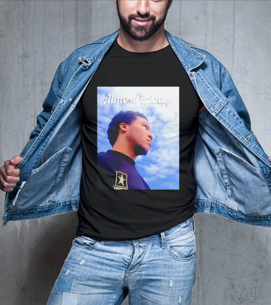 Almost Friday Jalen Brunson NWTS Basketball Sky T-Shirt