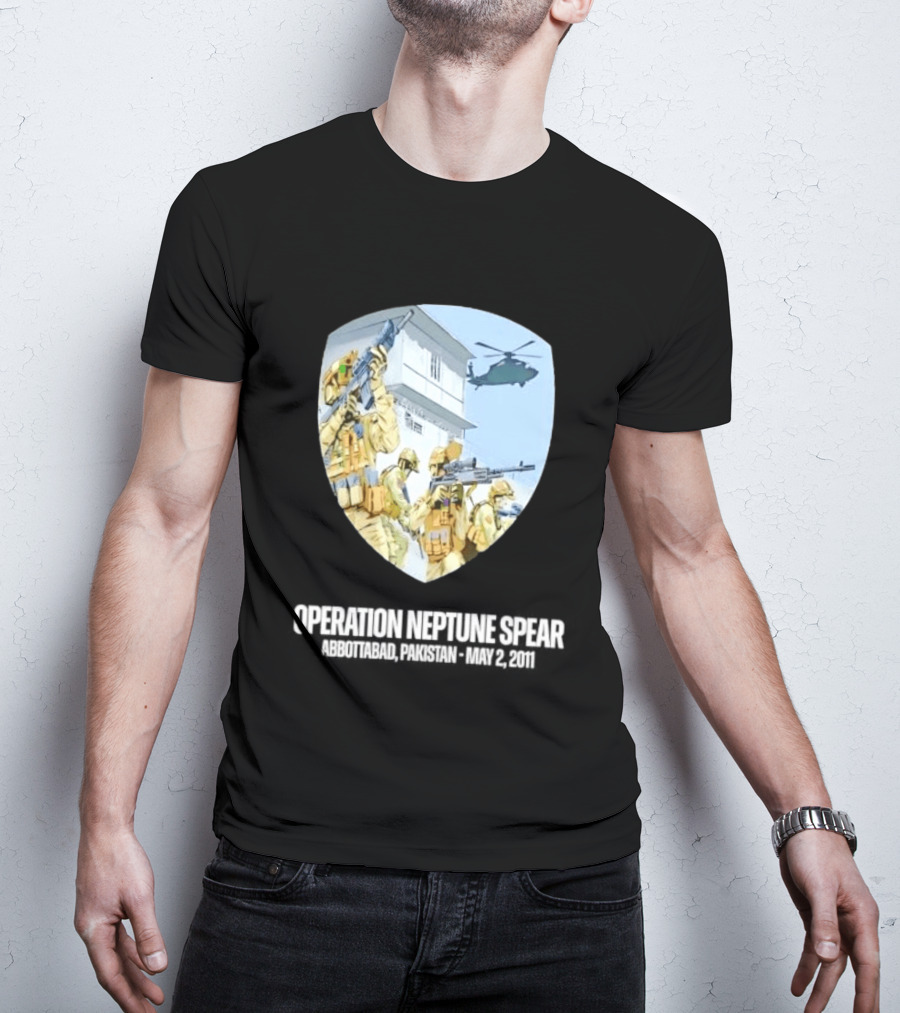 Operation Neptune Spear Abbottabad Pakistan May 2 2011 Military Team Helicopter Shield T-Shirt