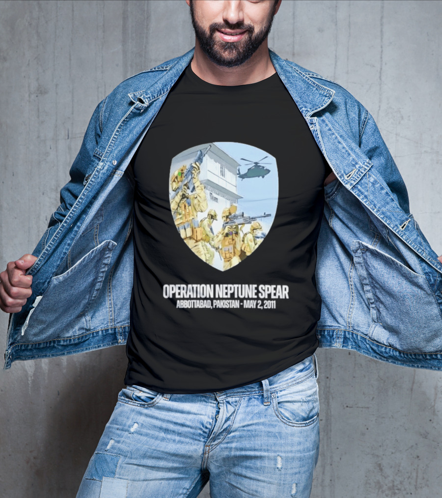 Operation Neptune Spear Abbottabad Pakistan May 2 2011 Military Team Helicopter Shield T-Shirt