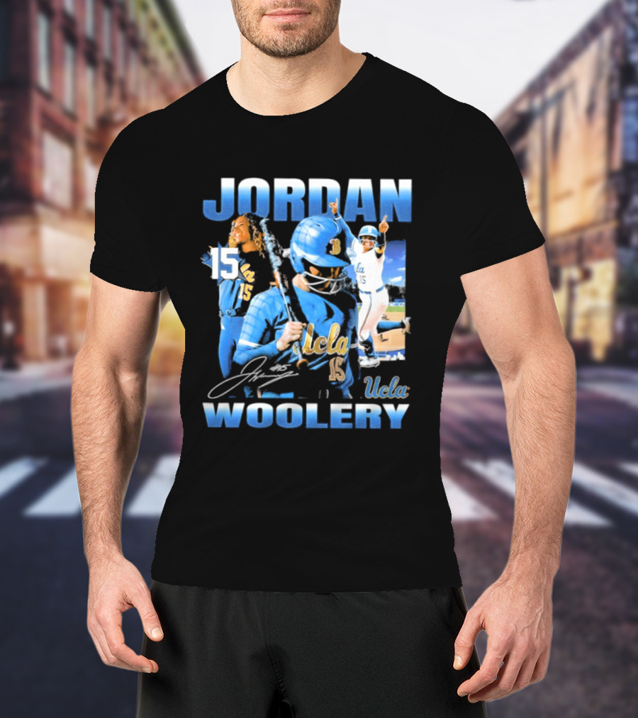 Jordan Woolery 15 UCLA Bruins Women's Softball T-Shirt