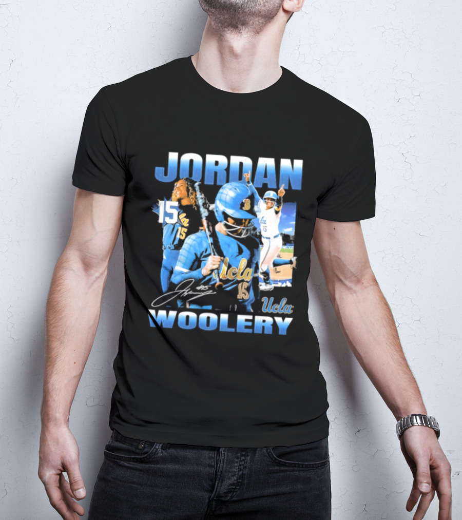 Jordan Woolery 15 UCLA Bruins Women's Softball T-Shirt