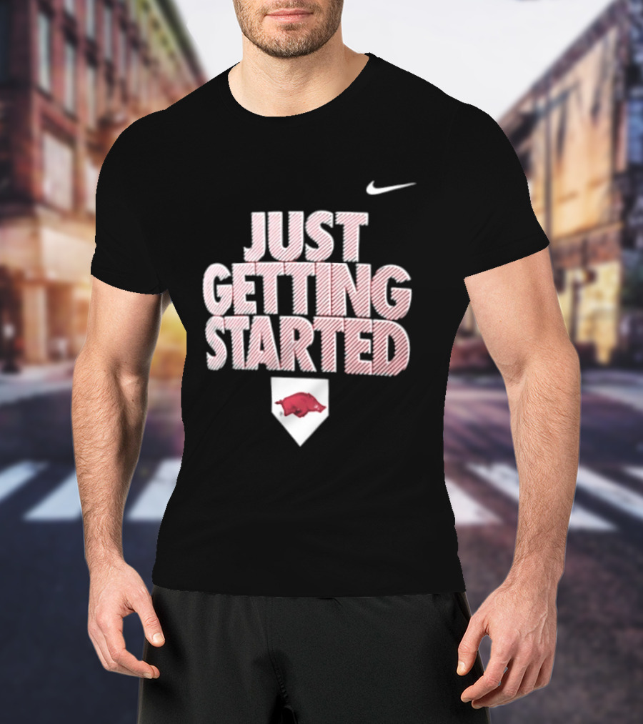 Nike Just Getting Started Arkansas Razorbacks Women's Softball T-Shirt