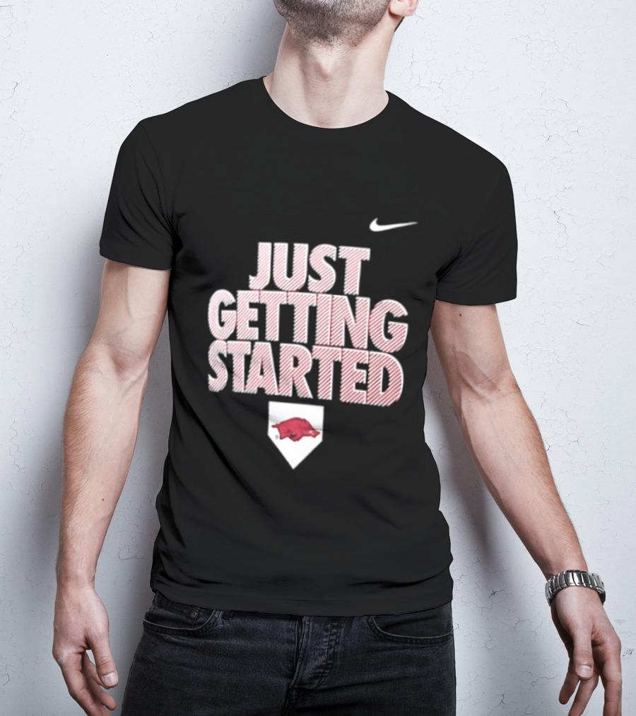 Nike Just Getting Started Arkansas Razorbacks Women's Softball T-Shirt