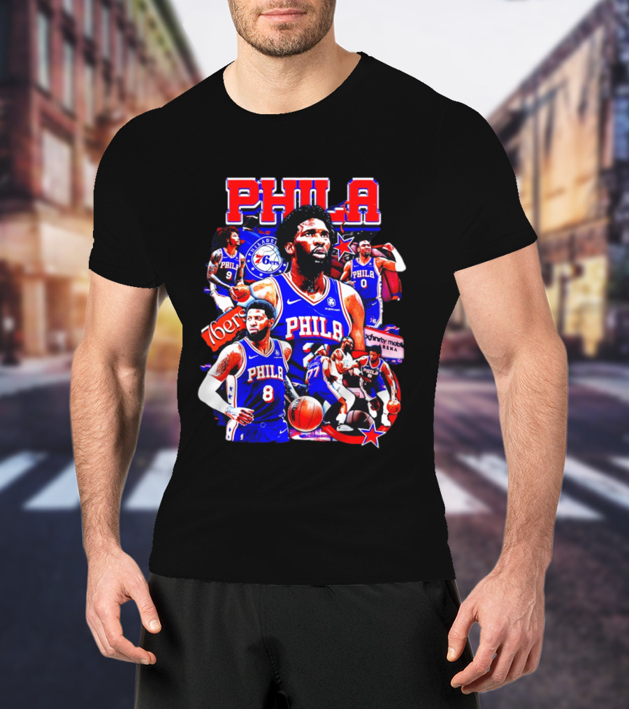 Philadelphia 76ers Phila 6ers Team Players Arena T-Shirt