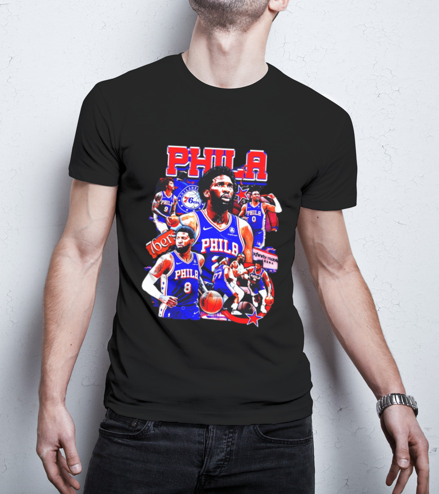 Philadelphia 76ers Phila 6ers Team Players Arena T-Shirt