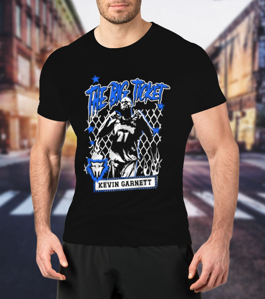 Kevin Garnett The Big Ticket Minnesota Timberwolves Legendary Player T-Shirt