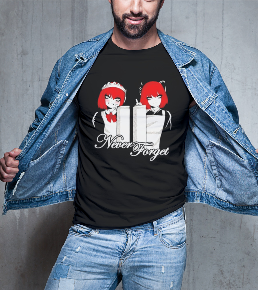 Maid Anime 9 11 Twin Towers Never Forget T-Shirt