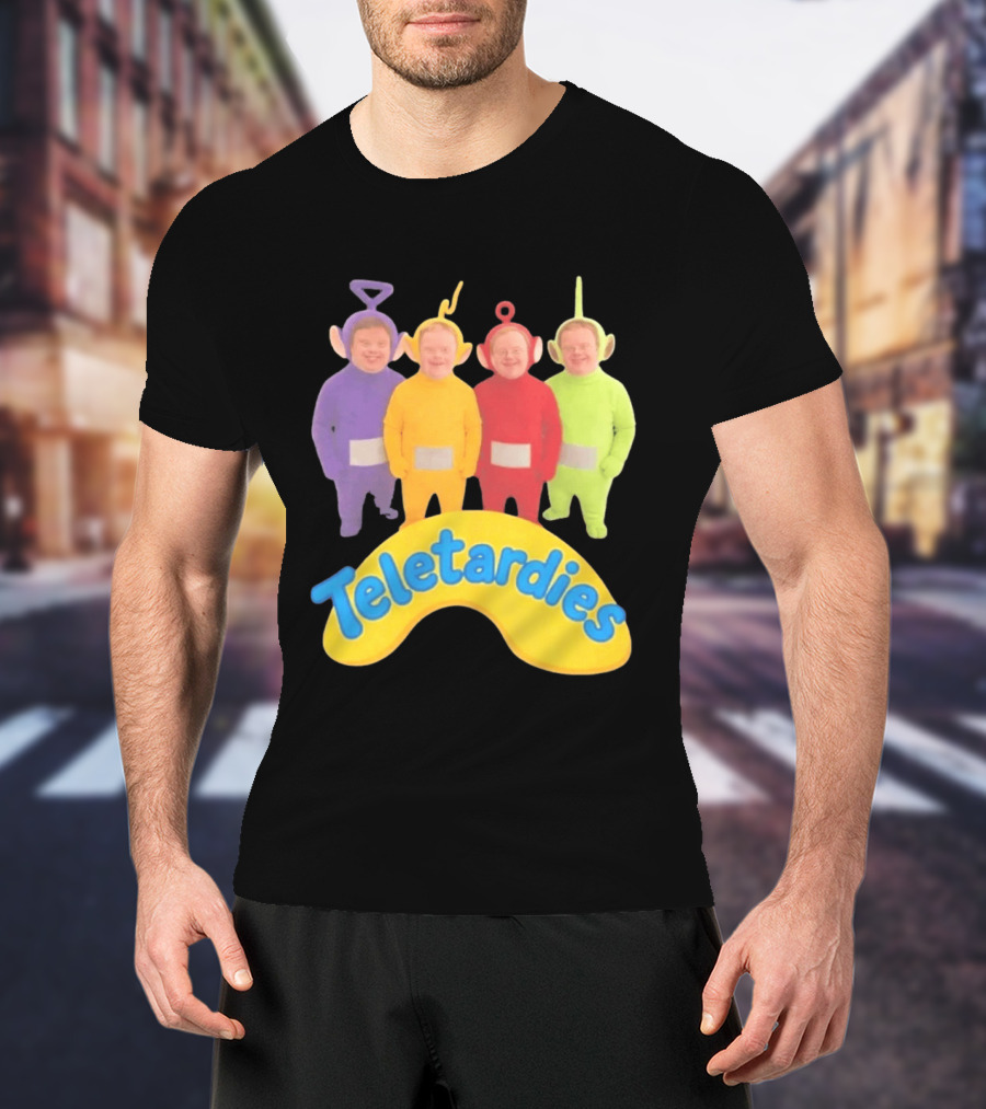 Teletardies Costume Characters Parody With Four T-Shirt