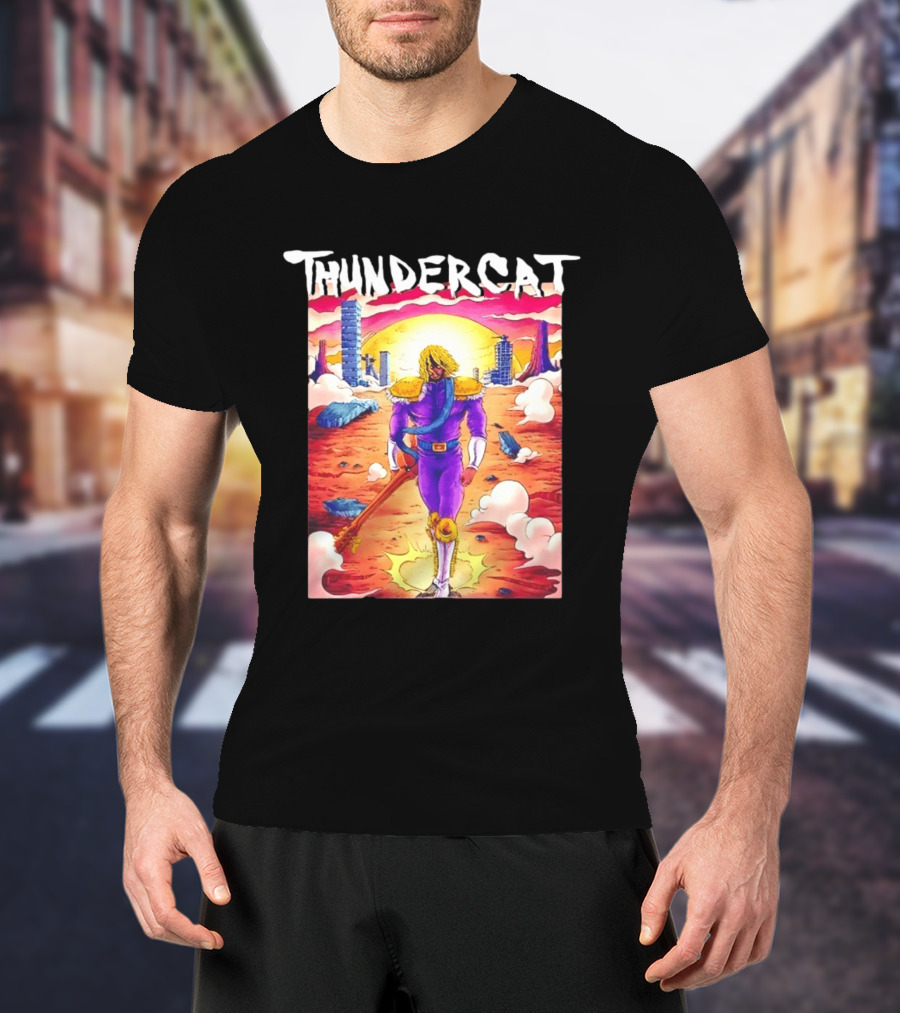 Thundercat It Is What It Is Tour 2021 Futuristic Warrior Desert Scene T-Shirt