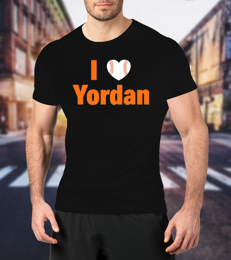 Yordan Alvarez Houston Astros MLB I Love Baseball T-Shirt