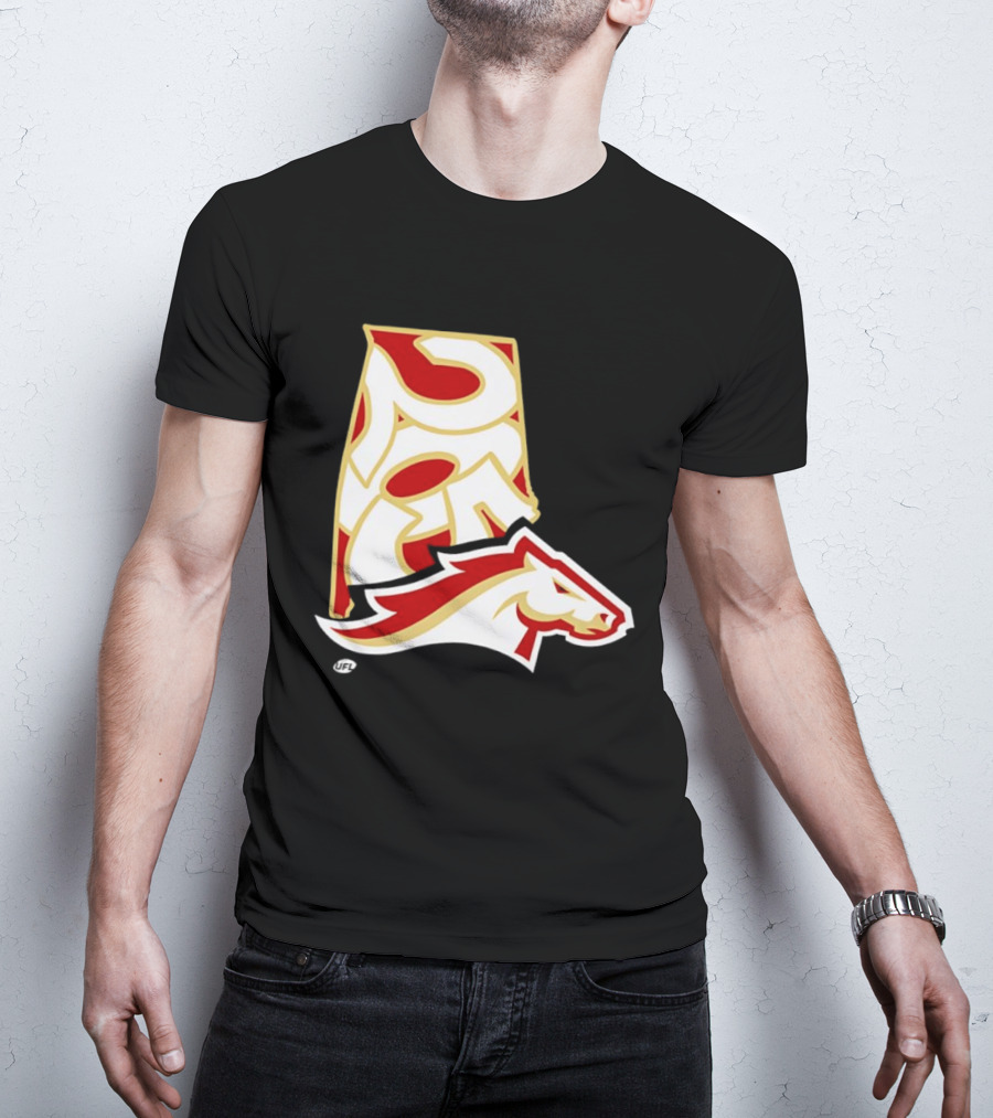 Arkansas Razorbacks Map Logo With Horsehead T-Shirt