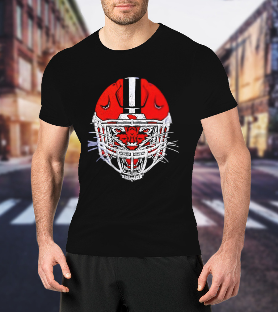 Cincinnati Bengals Tiger Head Football Helmet T-Shirt