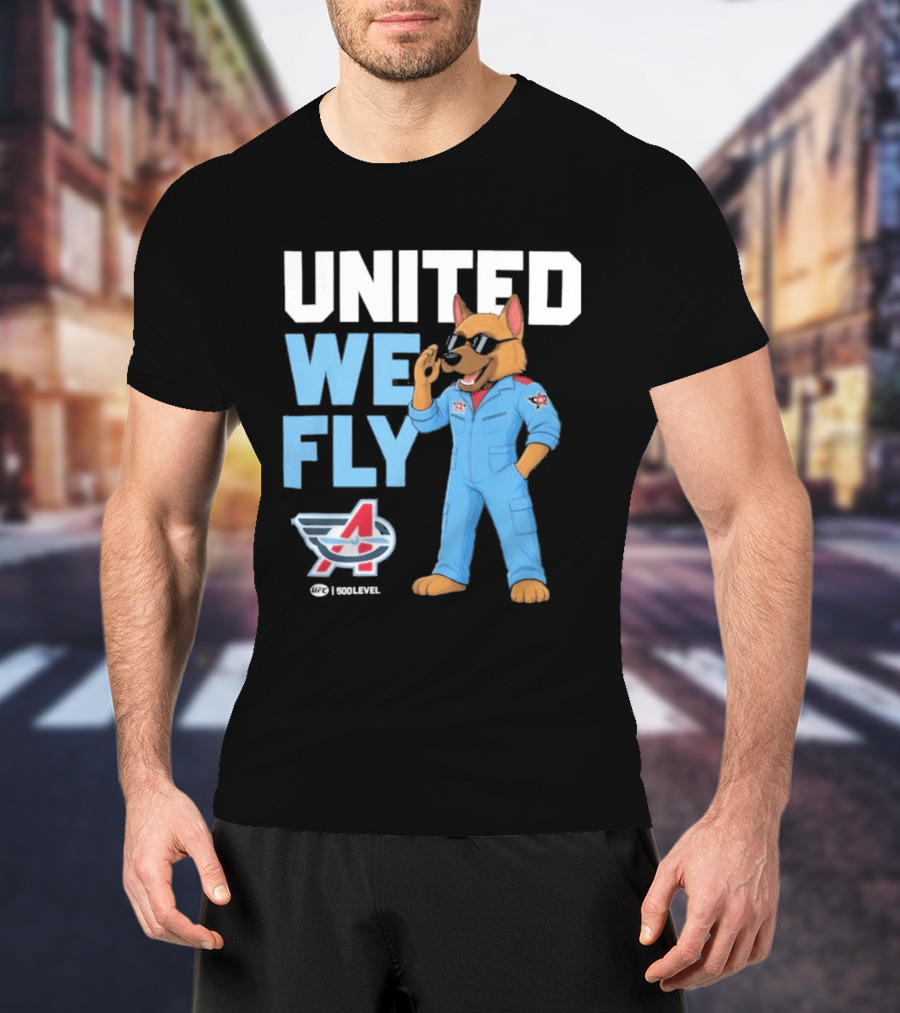 United We Fly Columbus Aviators UFL Maverick Navy T-Shirt