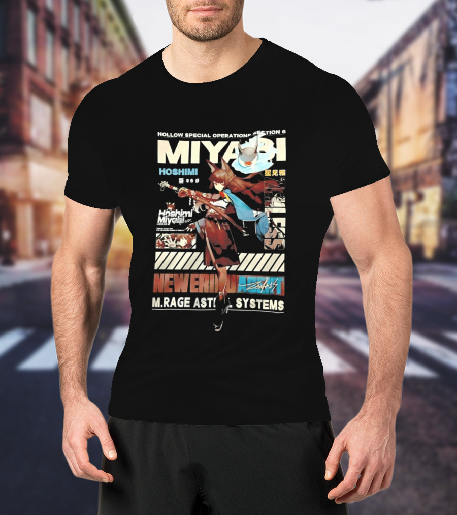 Hollow Special Operations Section 6 Miyabi Hoshimi Rage Ast System Never Ending Shift T-Shirt