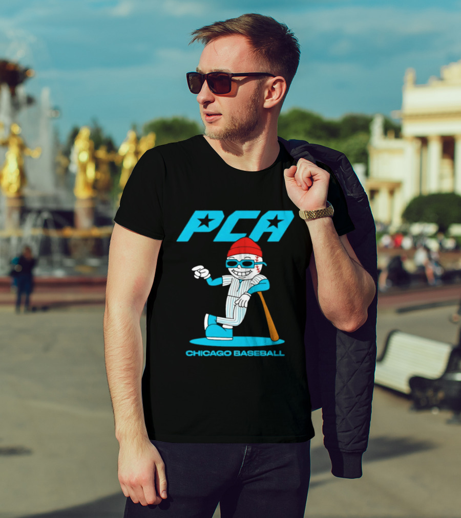 PCA Chicago Baseball Mascot With Bat And Cap T-Shirt