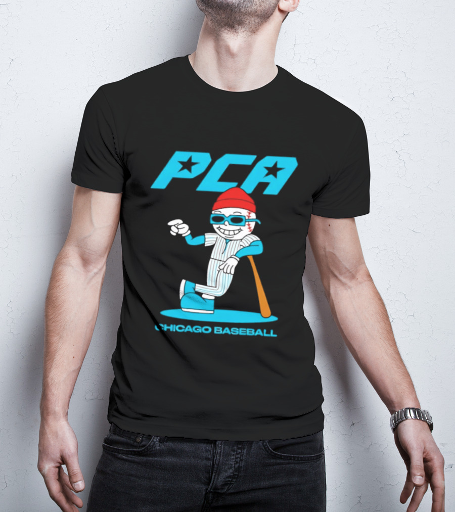 PCA Chicago Baseball Mascot With Bat And Cap T-Shirt