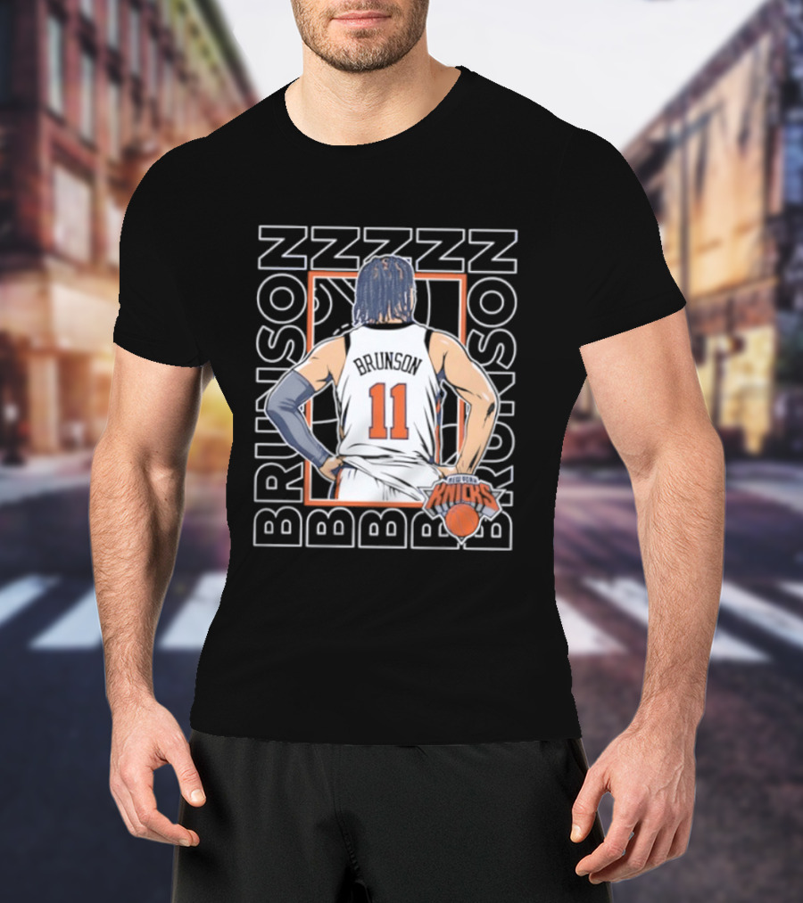 Jalen Brunson New York Knicks ZZZ ZZZ 11 Basketball Star T-Shirt