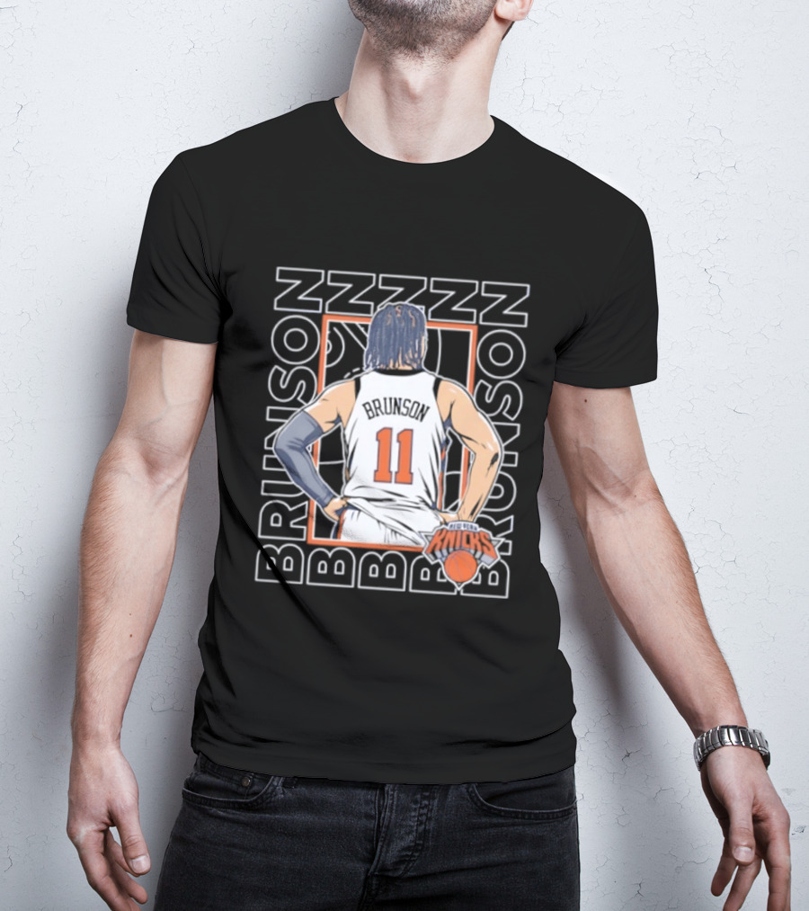 Jalen Brunson New York Knicks ZZZ ZZZ 11 Basketball Star T-Shirt