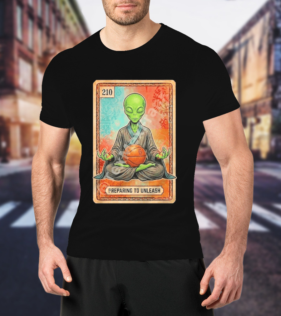 Preparing To Unleash Alien 210 San Antonio Spurs Basketball T-Shirt
