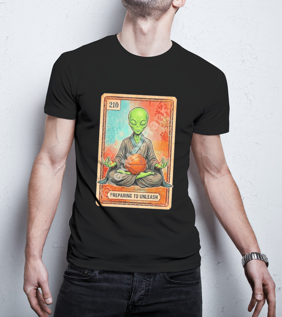 Preparing To Unleash Alien 210 San Antonio Spurs Basketball T-Shirt