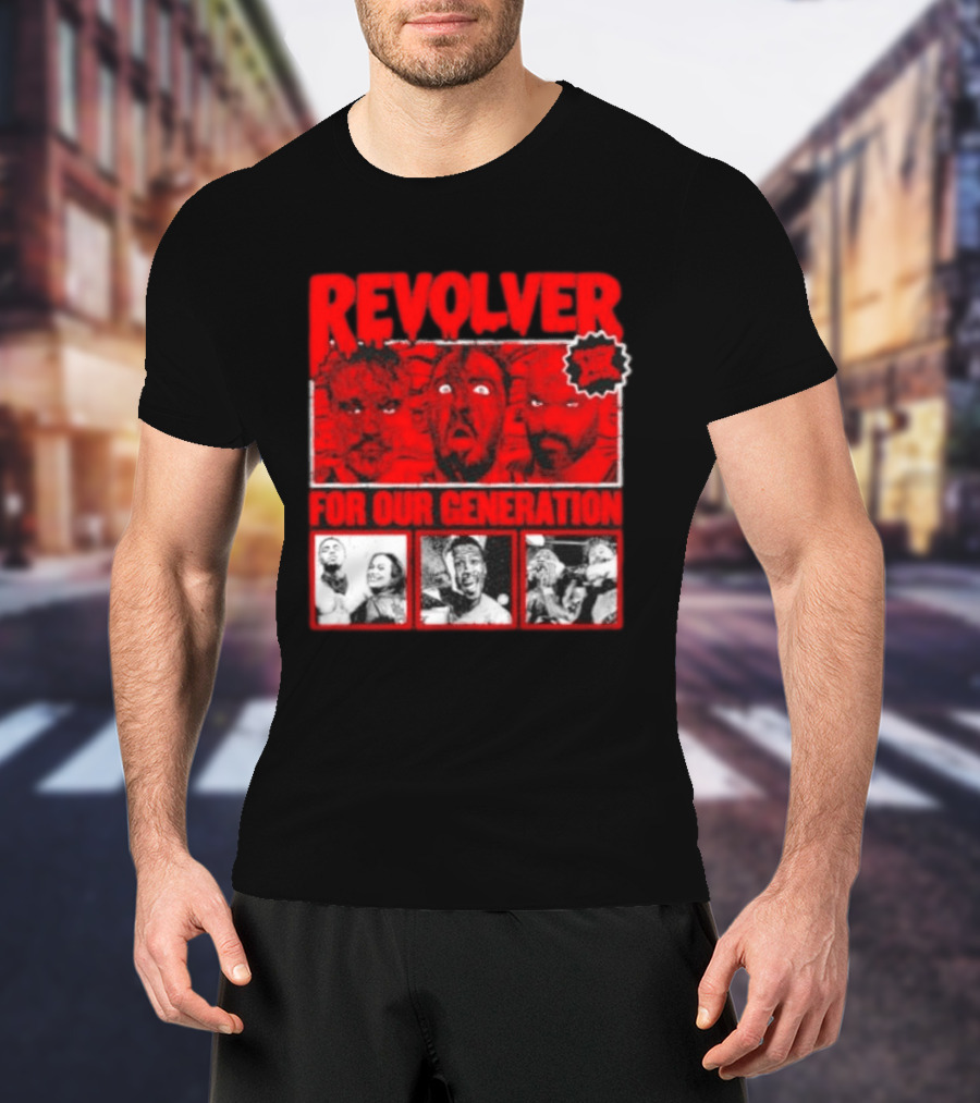 Revolver Horror Faces For Our Generation T-Shirt