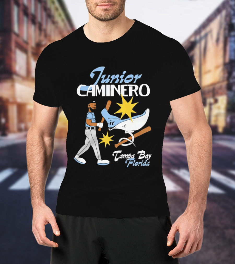 Junior Caminero Tampa Bay Florida Baseball Star And Ray T-Shirt