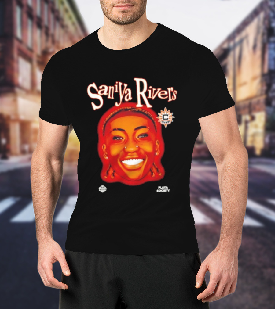Saniyya Rivers Connecticut Sun Player Galaxy Big Head T-Shirt
