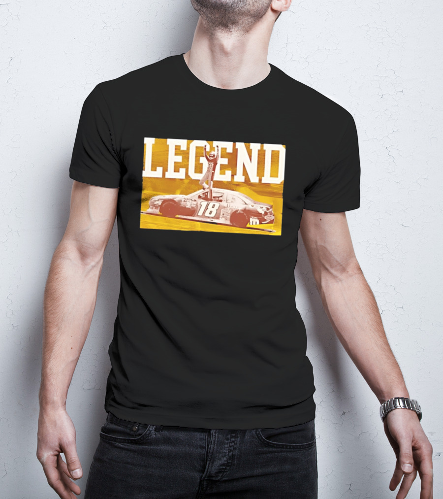 Kyle Busch 18 M&Ms Joe Gibbs Racing NASCAR Cup Series Legend Victory Celebration T-Shirt