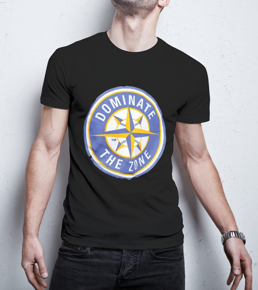 Seattle Mariners Dominate The Zone Compass Baseball Star T-Shirt