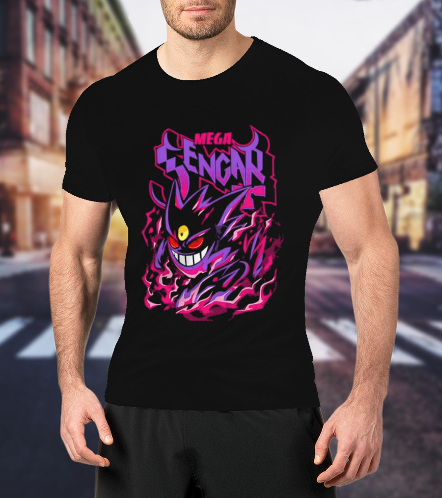 Mega Gengar Pokémon GO Fiery Purple T-Shirt