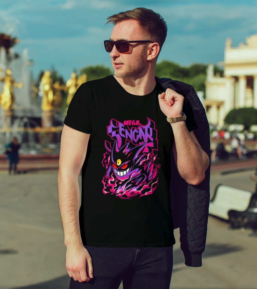 Mega Gengar Pokémon GO Fiery Purple T-Shirt