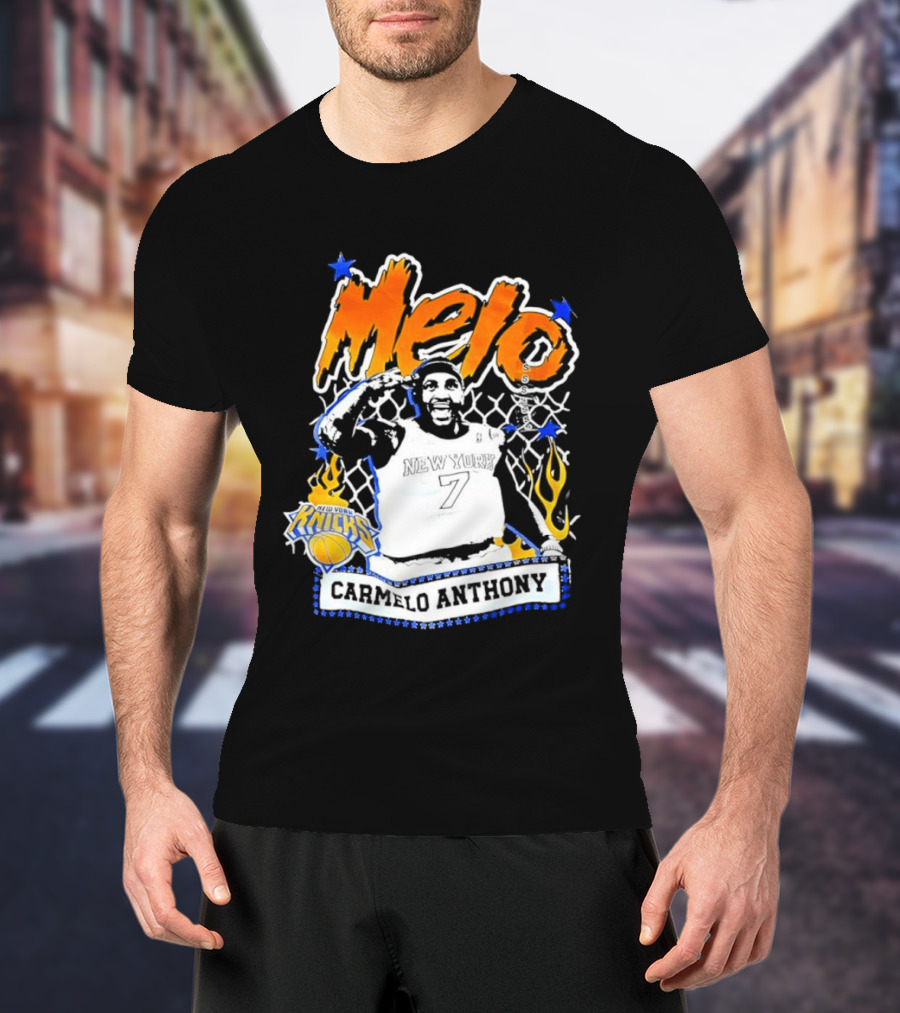 Melo Carmelo Anthony New York Knicks Basketball Star T-Shirt