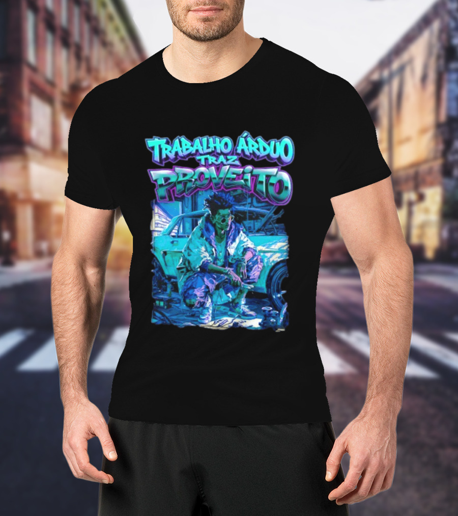 Trabalho Árduo Traz Proveito Neon T-Shirt