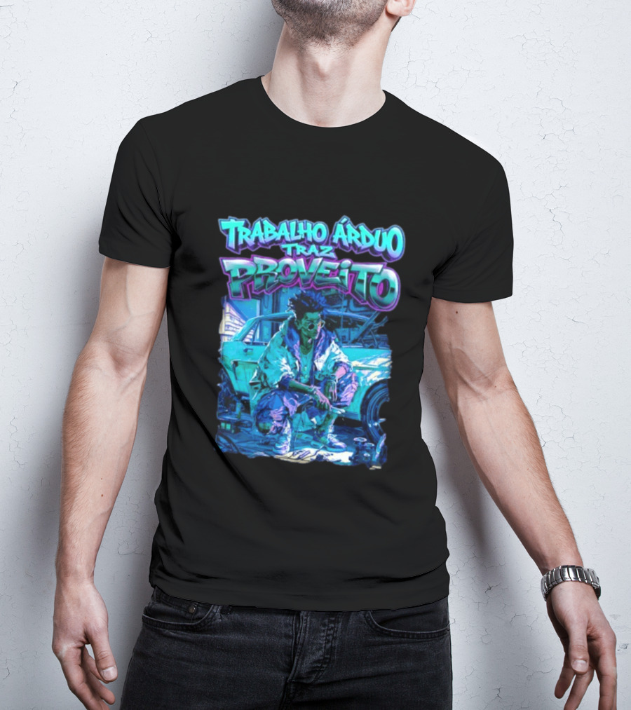 Trabalho Árduo Traz Proveito Neon T-Shirt