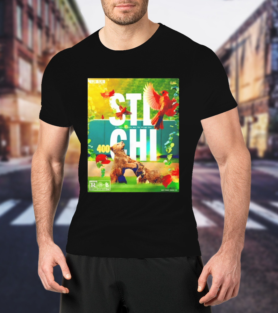 STL CHI St Louis Cardinals Vs Chicago Cubs 400 Stadium Rivalry 9 25 31 T-Shirt