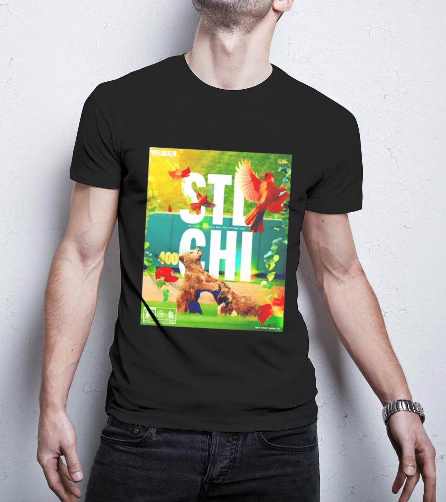 STL CHI St Louis Cardinals Vs Chicago Cubs 400 Stadium Rivalry 9 25 31 T-Shirt