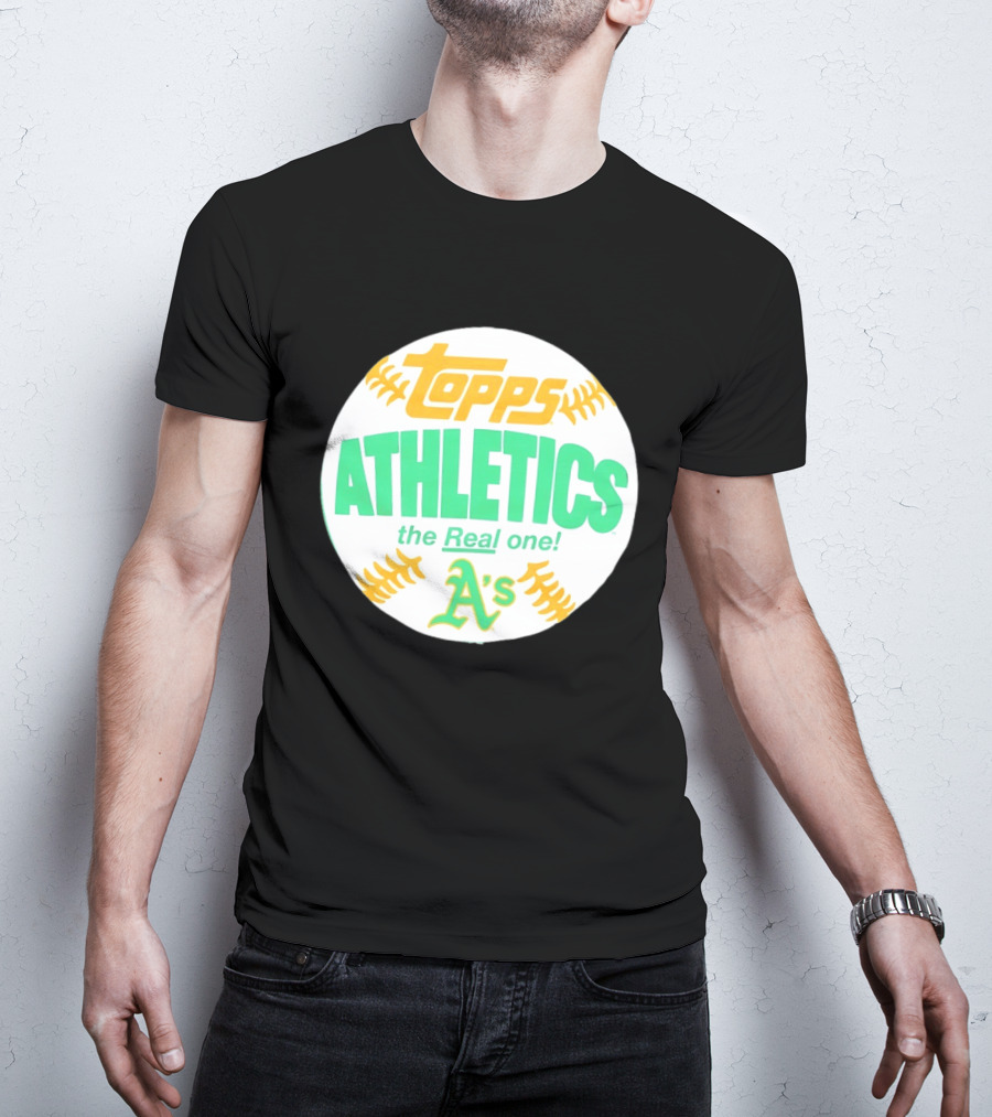 Topps Athletics The Real One A's Baseball T-Shirt