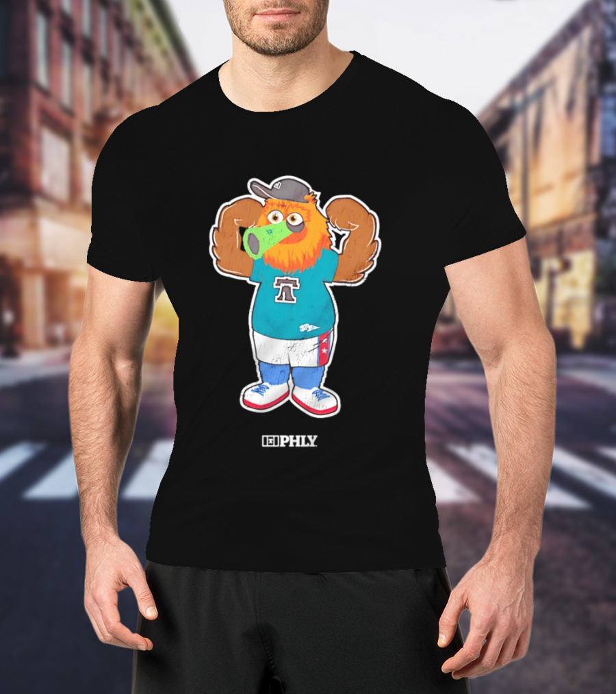 Phillie Phanatic Peashooter Phillies Eagles Plants Vs Zombies Mashup PHLY Fan T-Shirt
