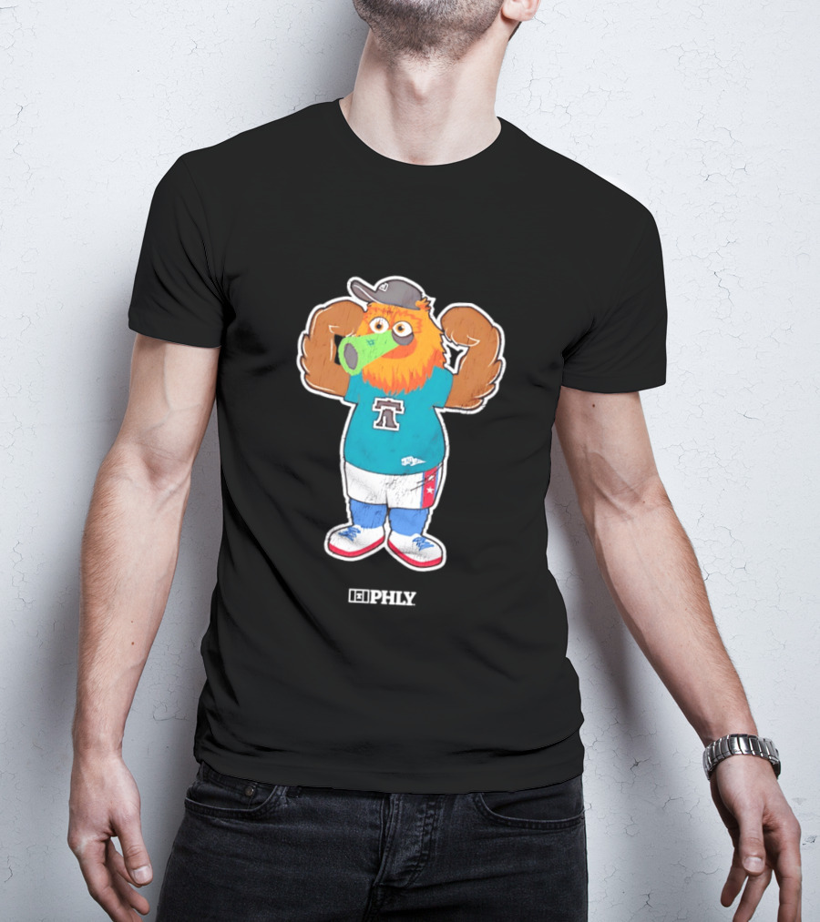 Phillie Phanatic Peashooter Phillies Eagles Plants Vs Zombies Mashup PHLY Fan T-Shirt